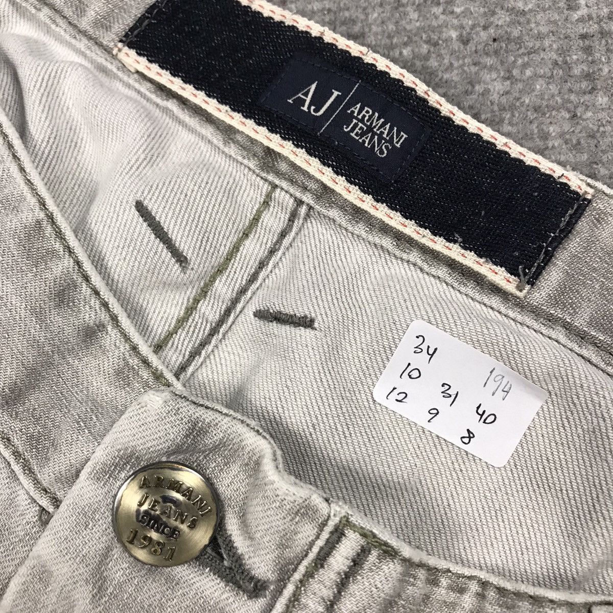 Armani × Emporio Armani × Japanese Brand ARMANI JEANS LIGHT WASH FADED DENIM PANTS Size US 34 / EU 50 - 16 Thumbnail