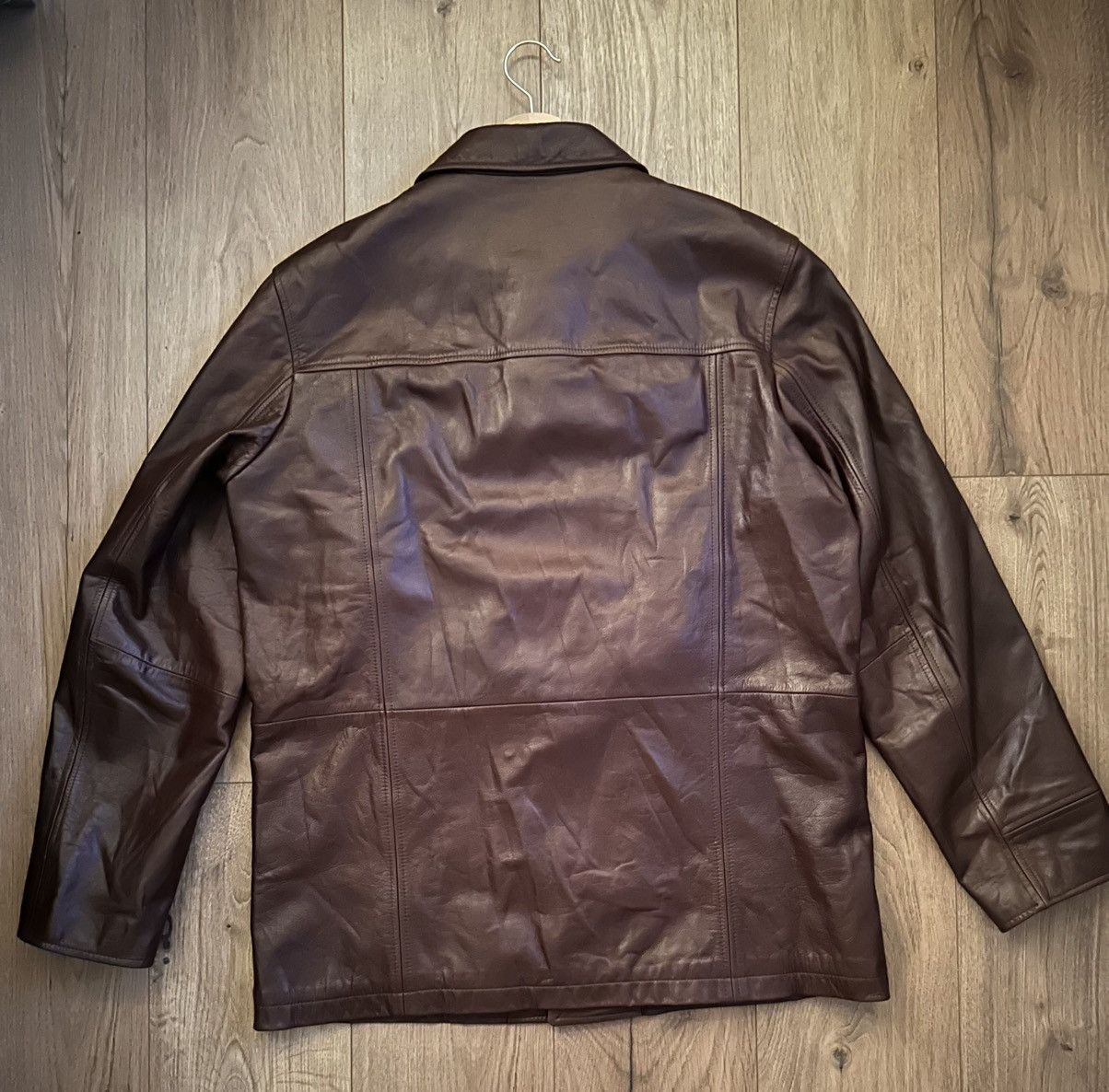 Hugo Boss Hugo Boss Leather Jacket Men's Size US L / EU 52-54 / 3 - 3 Thumbnail