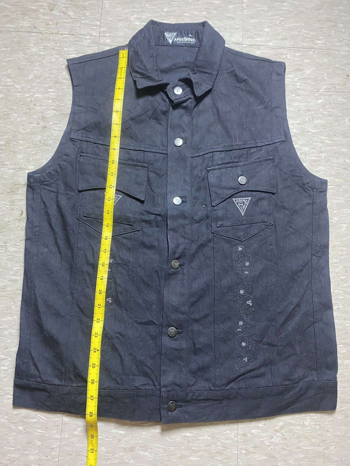 Denime ARISTRIST 10TH Anniversary Sleeveless Denim Vest Jacket Size US XL / EU 56 / 4 - 16 Thumbnail