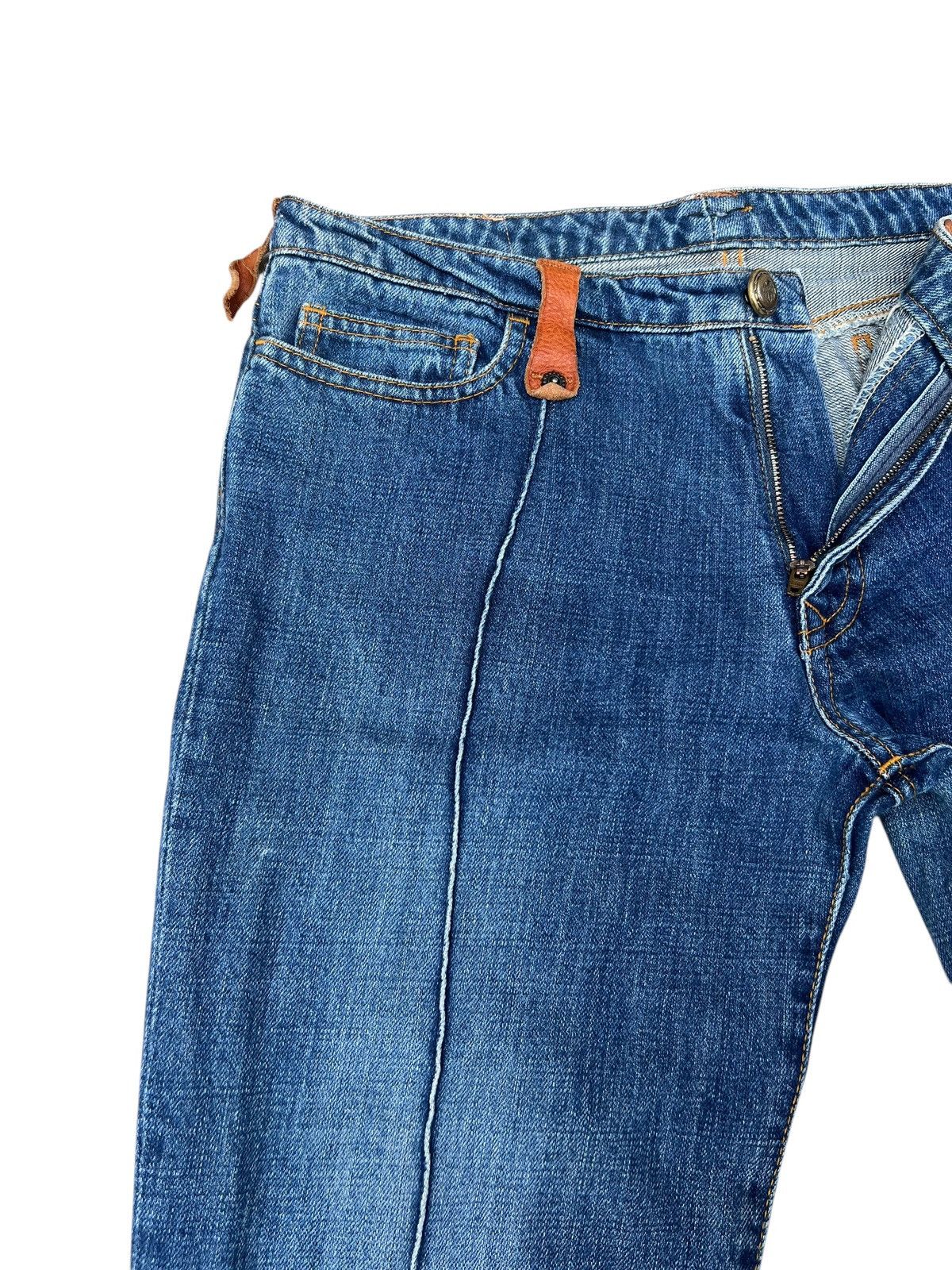Japanese Brand Obelisk Japan Faded Denim Bootcut Jeans Size 32" / US 10 / IT 46 - 6 Thumbnail
