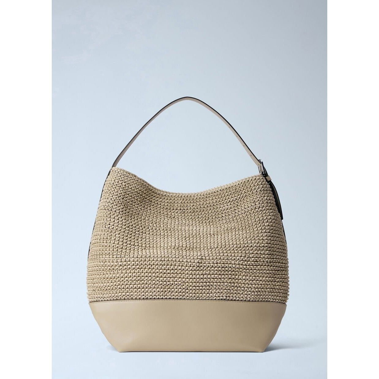 Toteme TOTEME Belted Beige Woven Leather Tote Bag New Size ONE SIZE - 4 Thumbnail
