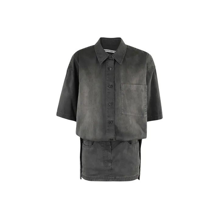 Alexander Wang Alexander Wang Minimalist Short Sleeve Dress 0079 Size XS / US 0-2 / IT 36-38 - 1 Thumbnail