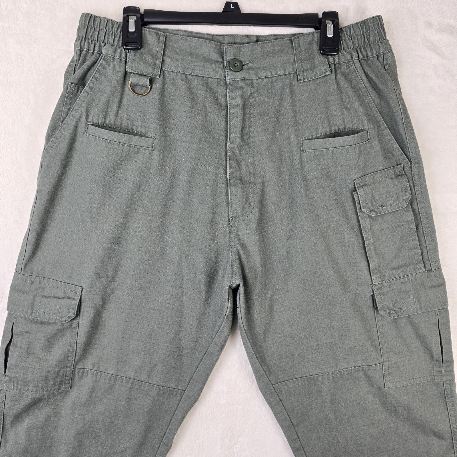 Other Vintage First Class Green Cargo Ripstop Pants Mens 38 34x31 Size US 38 / EU 54 - 3 Thumbnail