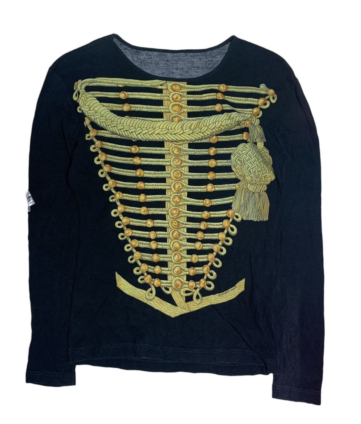 image of Authentic Vintage Hermes Longsleeve Tshirt in Black, Women's (Size XS)