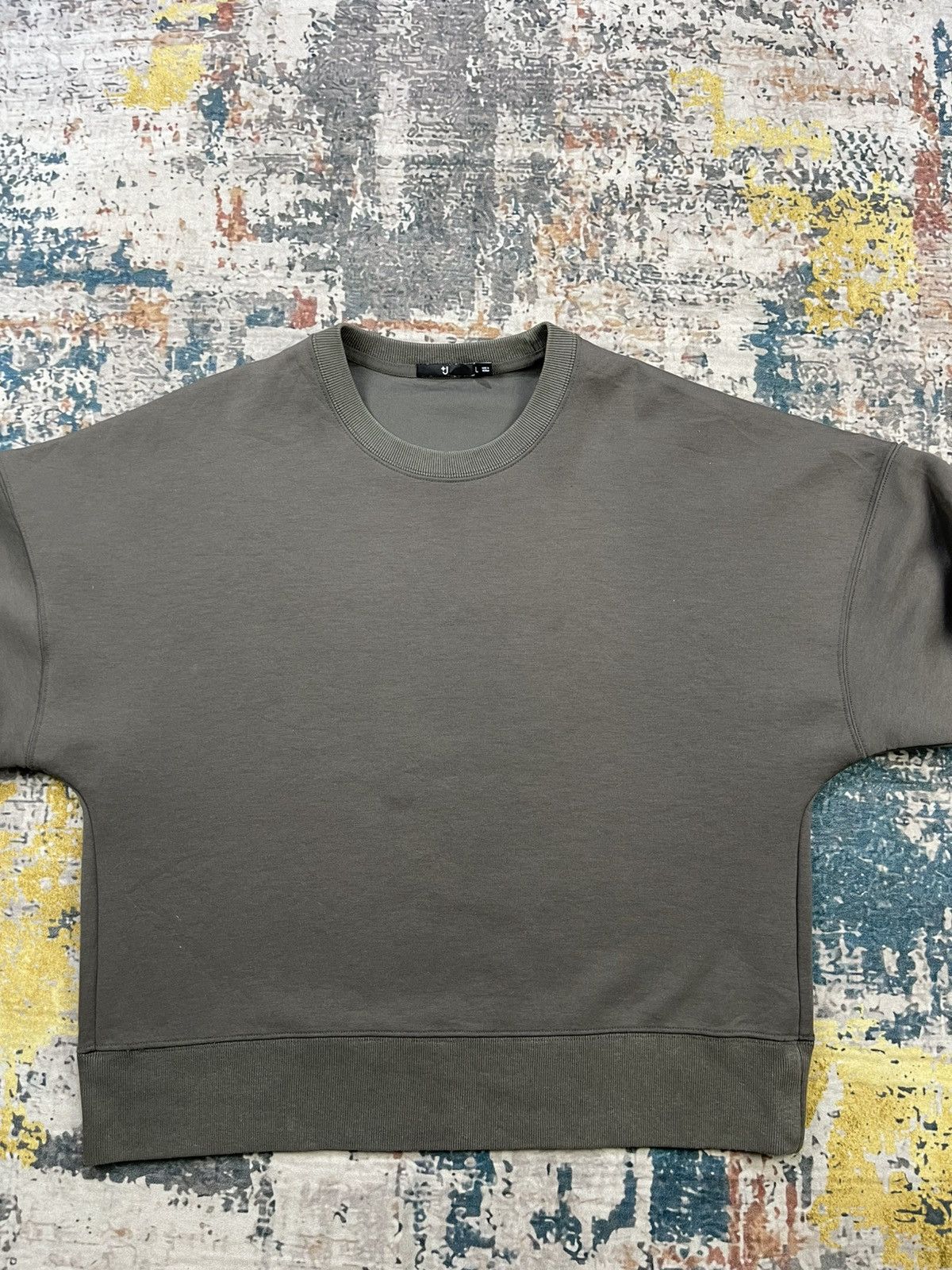 Jil Sander × Uniqlo Uniqlo +J Dry Cropped Drop Shoulder Sweatshirt Size L / US 10 / IT 46 - 5 Thumbnail