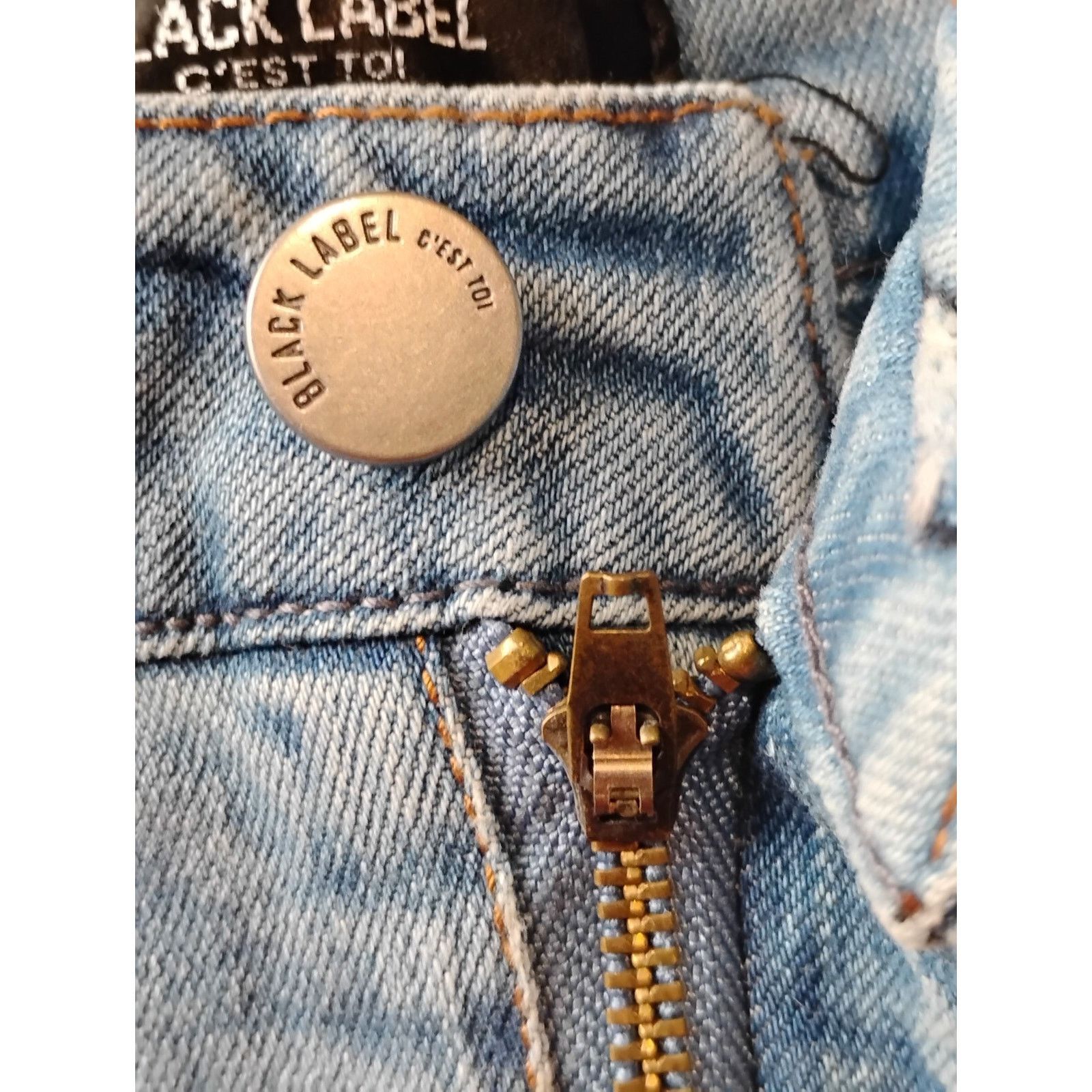 Black Label Black Label C' Est Toi Women's (Medium) Denim Shorts Size 34" / US 12 / IT 48 - 12 Thumbnail