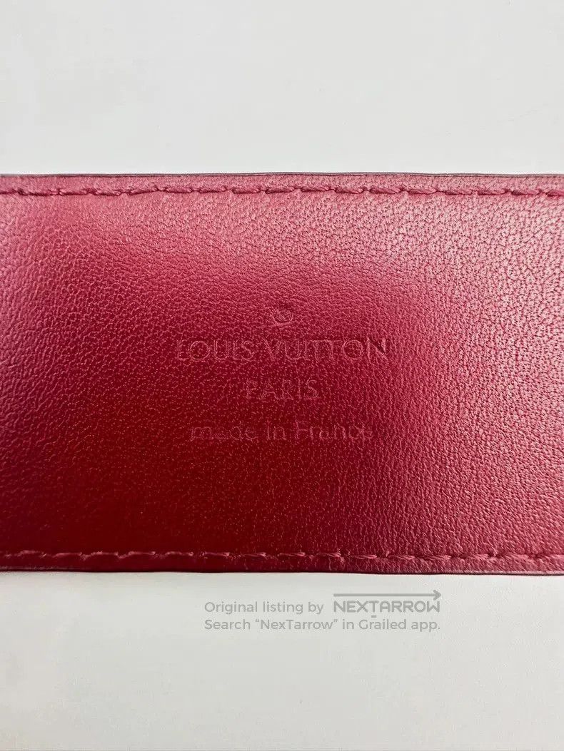 Louis Vuitton louis vuitton leather belt in fuchsia. Size ONE SIZE - 8 Thumbnail
