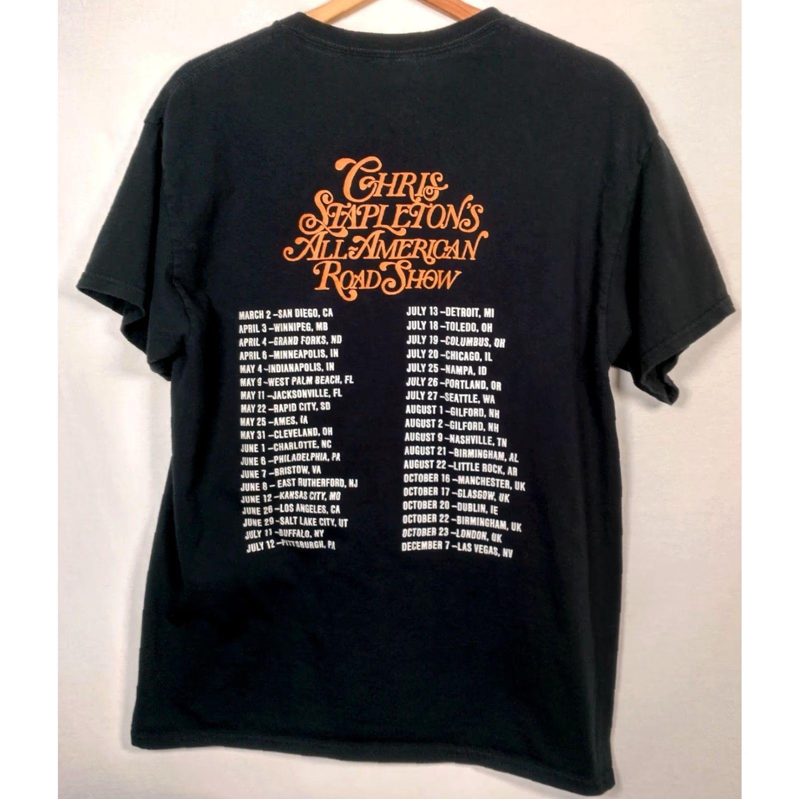 Gildan Chris Stapleton Tour Shirt L All American Road Show Black Desert Skull Cactus Shirt Men Size US L / EU 52-54 / 3 - 3 Thumbnail
