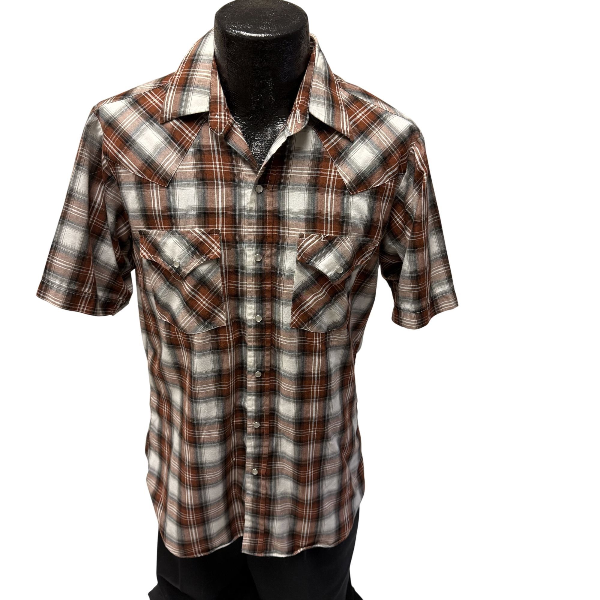 Other Vtg Ely Cattleman SHADOW PLAID Cowboy WESTERN Shirt Size US M / EU 48-50 / 2 - 1 Thumbnail
