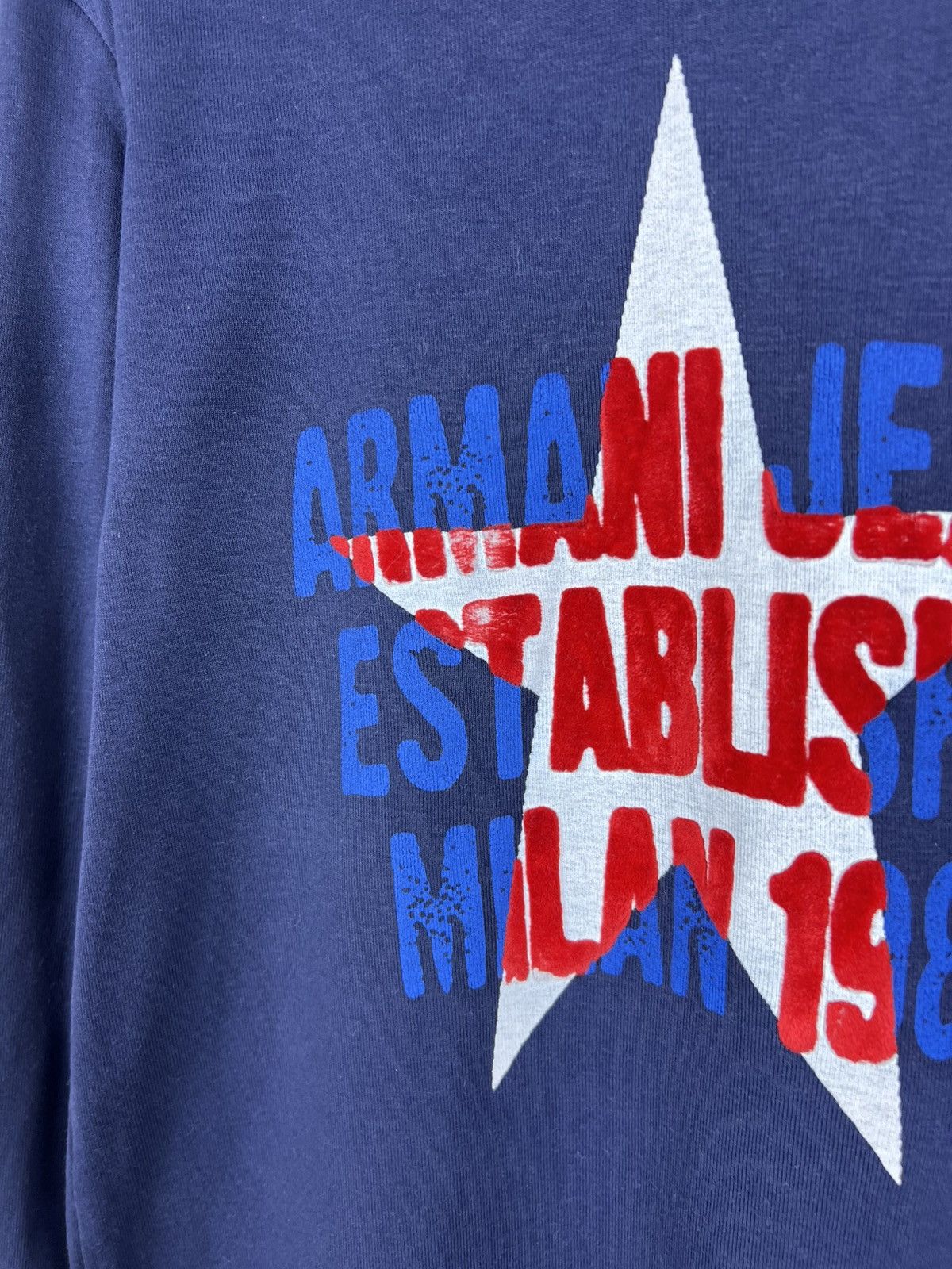 Giorgio Armani Vintage Giorgio Armani archival jeans navy star long sleeve Size US S / EU 44-46 / 1 - 8 Thumbnail