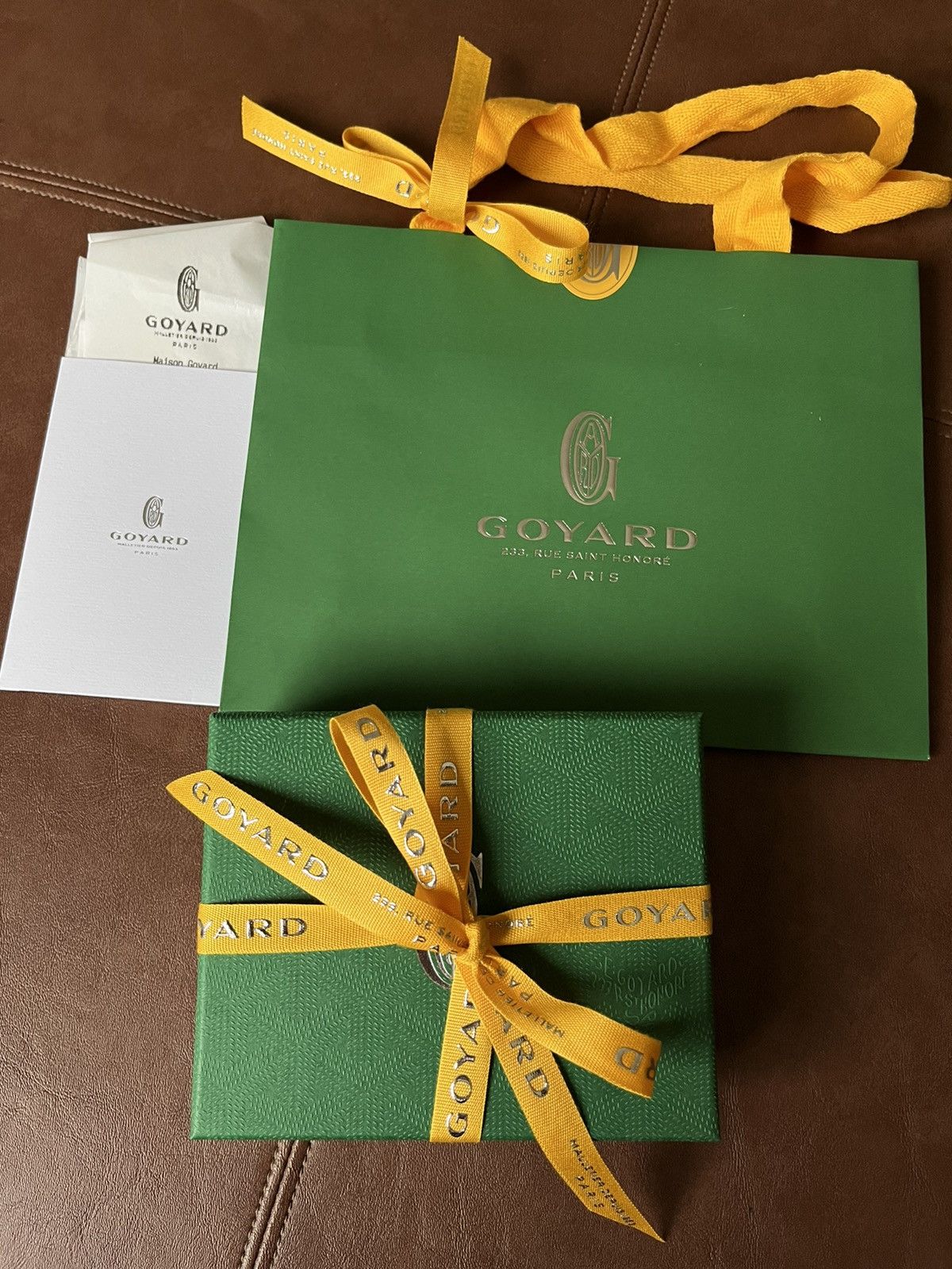 Goyard Brand New Giftable Goyard Leather Card Holder Size ONE SIZE - 7 Thumbnail