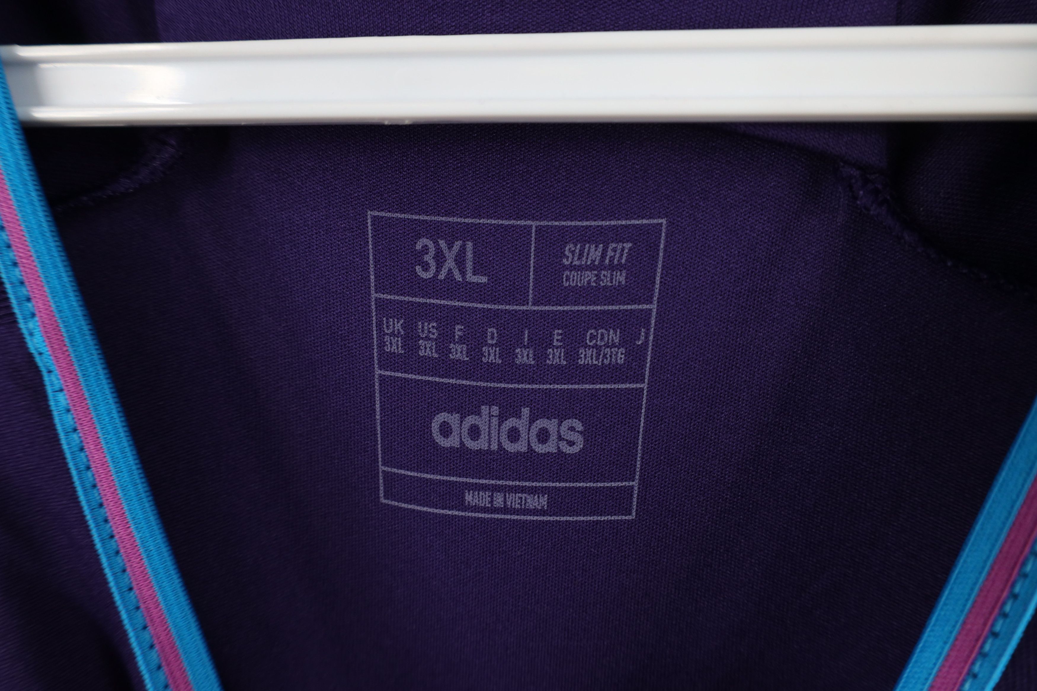 Adidas × Vintage New Adidas Football Club Soccer Jersey Futbol Purple Size US XXL / EU 58 / 5 - 5 Thumbnail