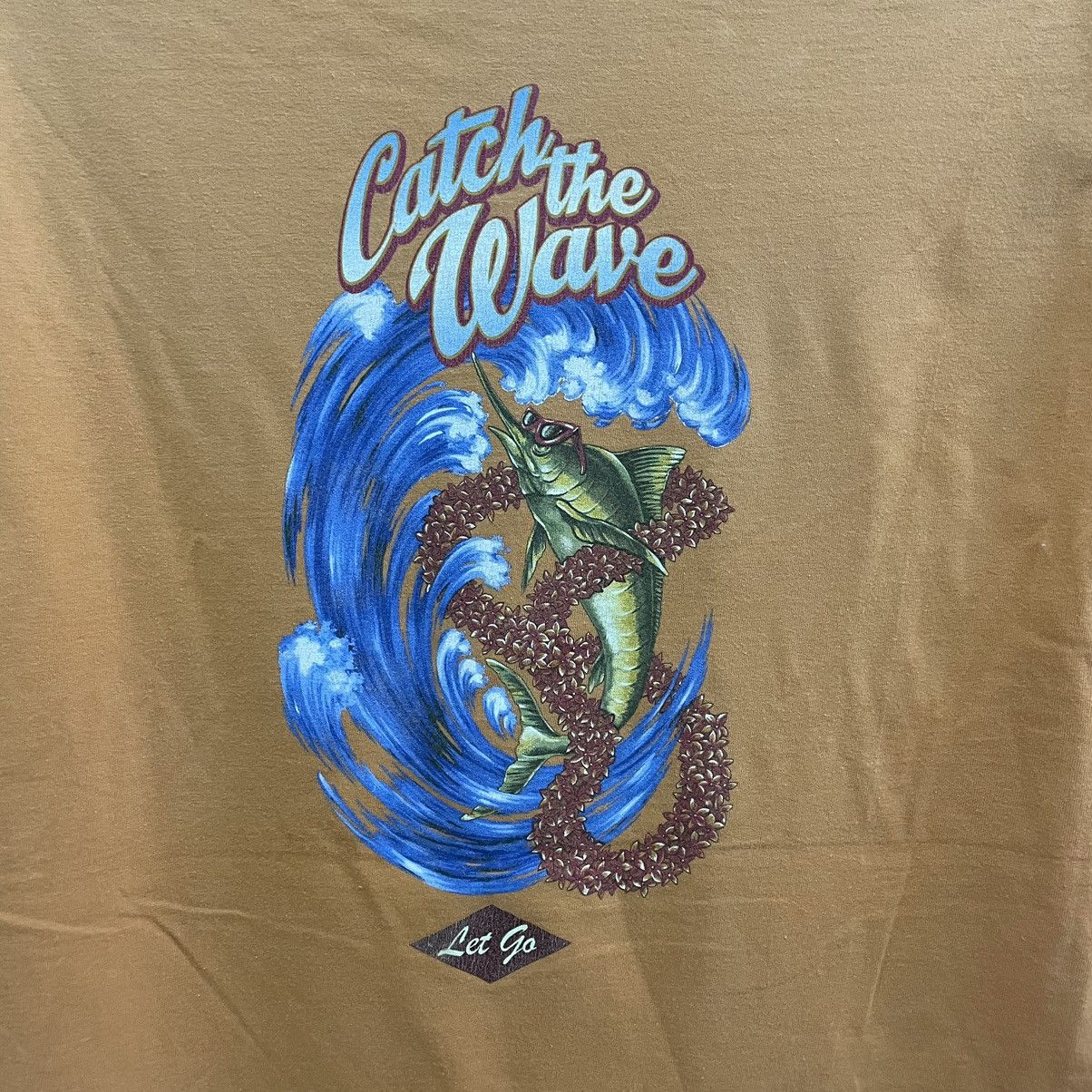 Vintage 🔥Vintage Caribbean Joe Big Fish Image Sun Faded Surfing Tee Size US XL / EU 56 / 4 - 3 Thumbnail