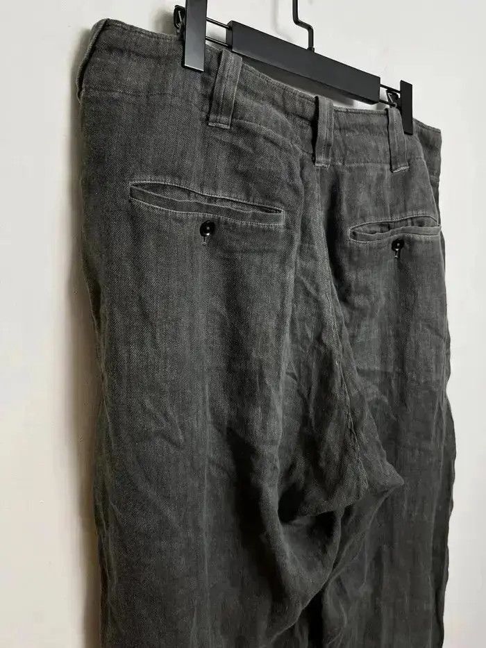 Yohji Yamamoto Sz 3 Yohji Yamamoto Y's 90s Linen Washed Trousers Size US 34 / EU 50 - 4 Thumbnail
