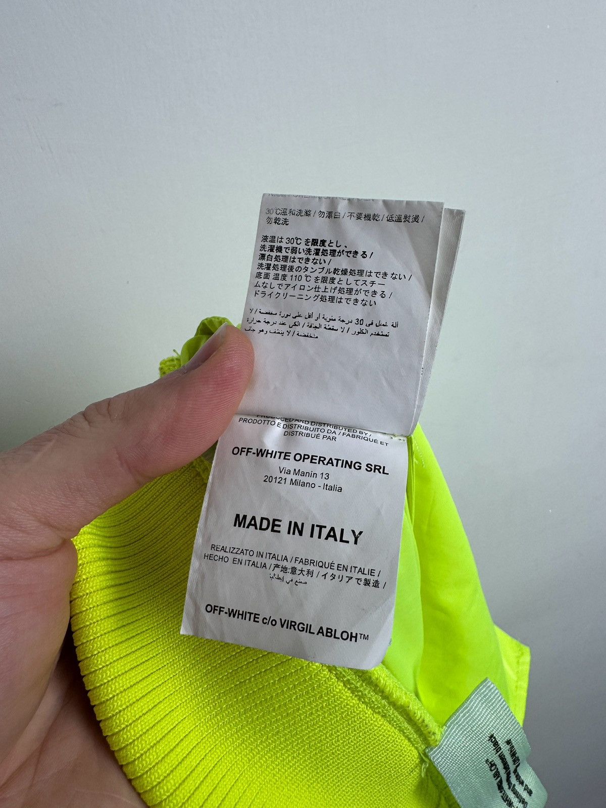 Off-White Off-White High Waisted Trousers 'Neon Yellow' Size 25" / US 0 / IT 36 - 11 Thumbnail