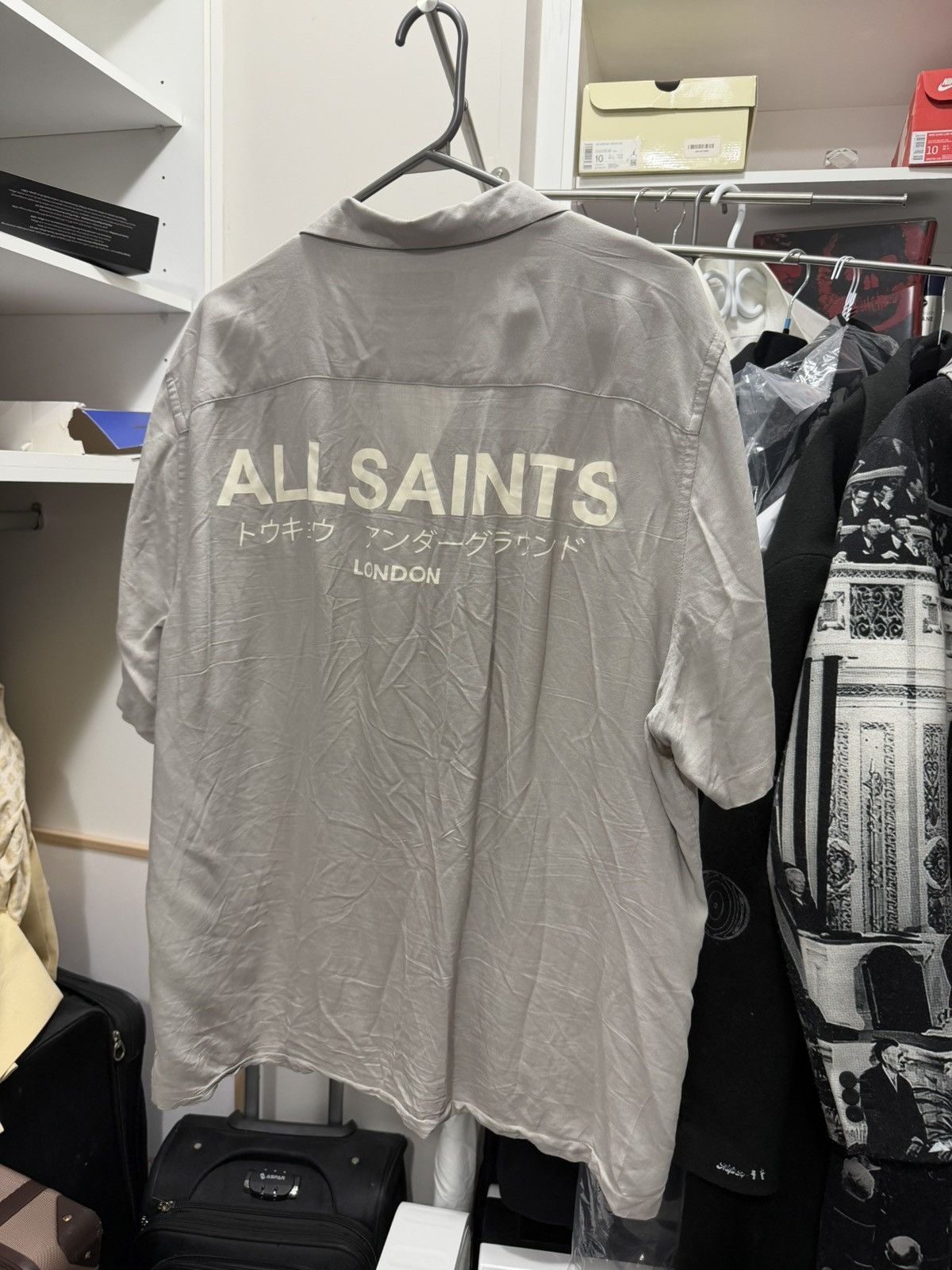 Allsaints Allsaints - Grey button up Size US XL / EU 56 / 4 - 2 Thumbnail