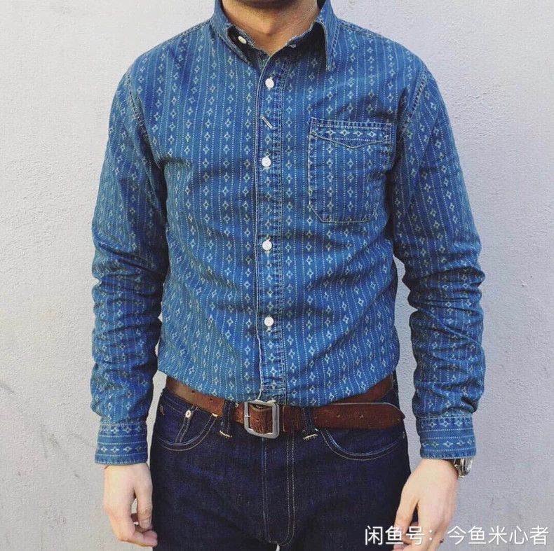 RRL Ralph Lauren RRL Ralph Lauren Blue dyed anti dyed shirt Size US XS / EU 42 / 0 - 1 Thumbnail