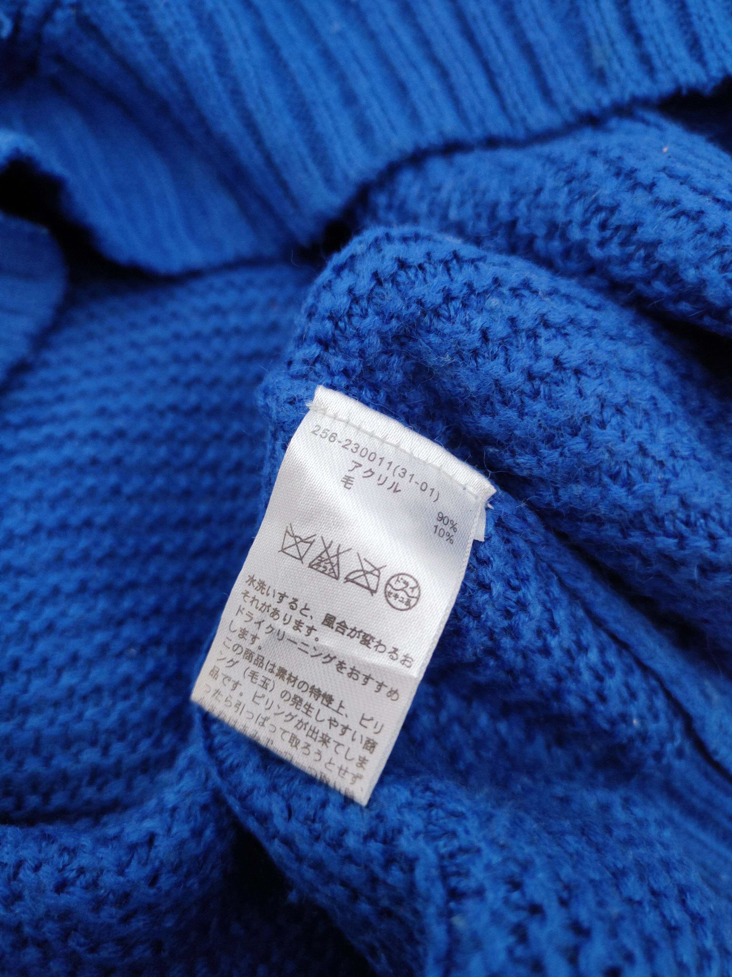Japanese Brand Japanese Brand Blue Knitwear Sweatshirts #W136 Size M / US 6-8 / IT 42-44 - 10 Thumbnail