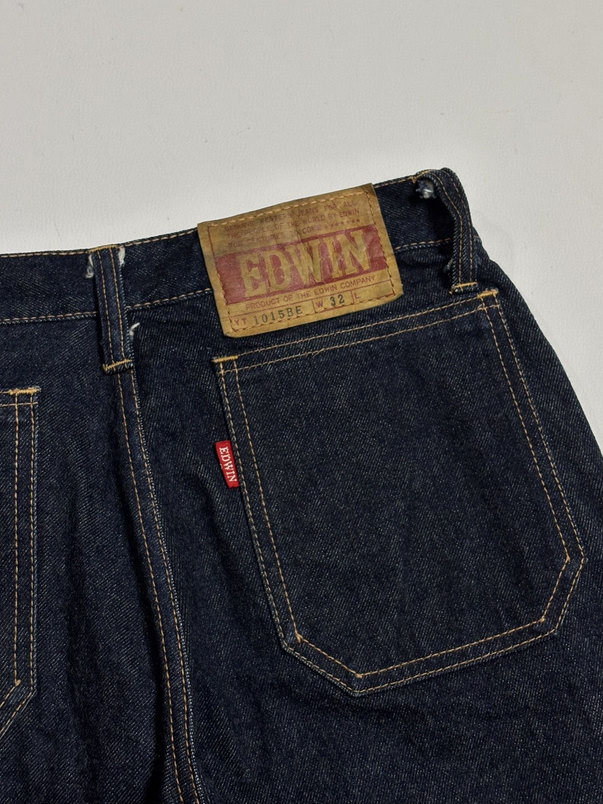 Edwin 📦 Vintage 1970s EDWIN Bell Bottom Raw Jeans Size US 32 / EU 48 - 8 Thumbnail