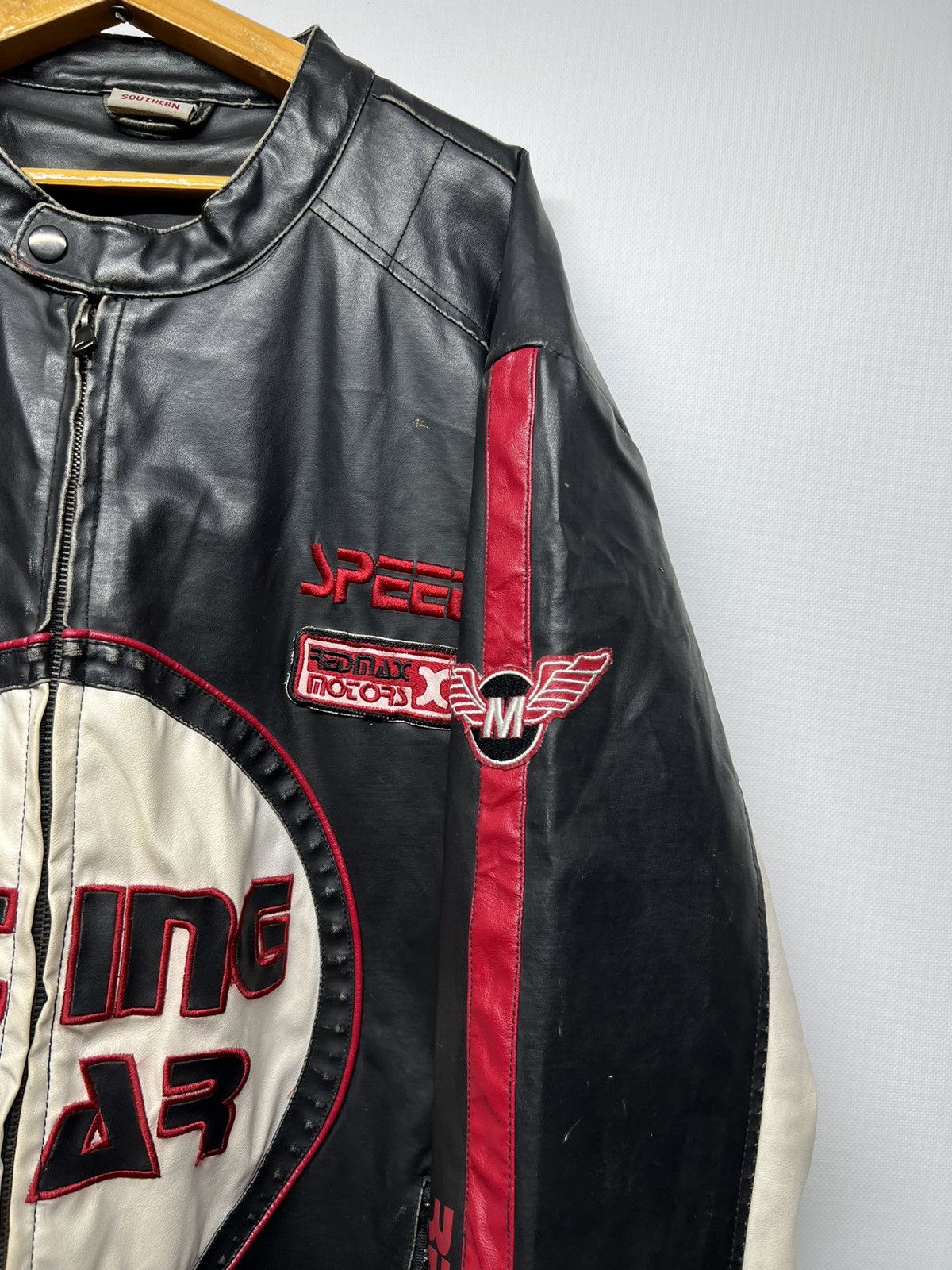 Vintage Vintage Y2k Redmax Speed Leather Racing Gear Jacket 00’s Size US XL / EU 56 / 4 - 6 Thumbnail