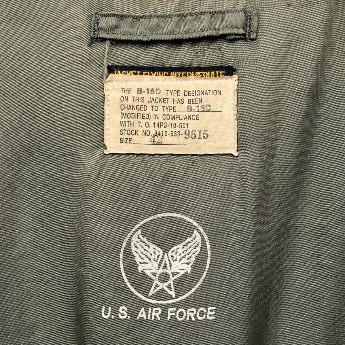 Vintage Vintage U.S. Air Force B-15D Intermediate Ma-1 Bomber Jacket Size US L / EU 52-54 / 3 - 21 Thumbnail