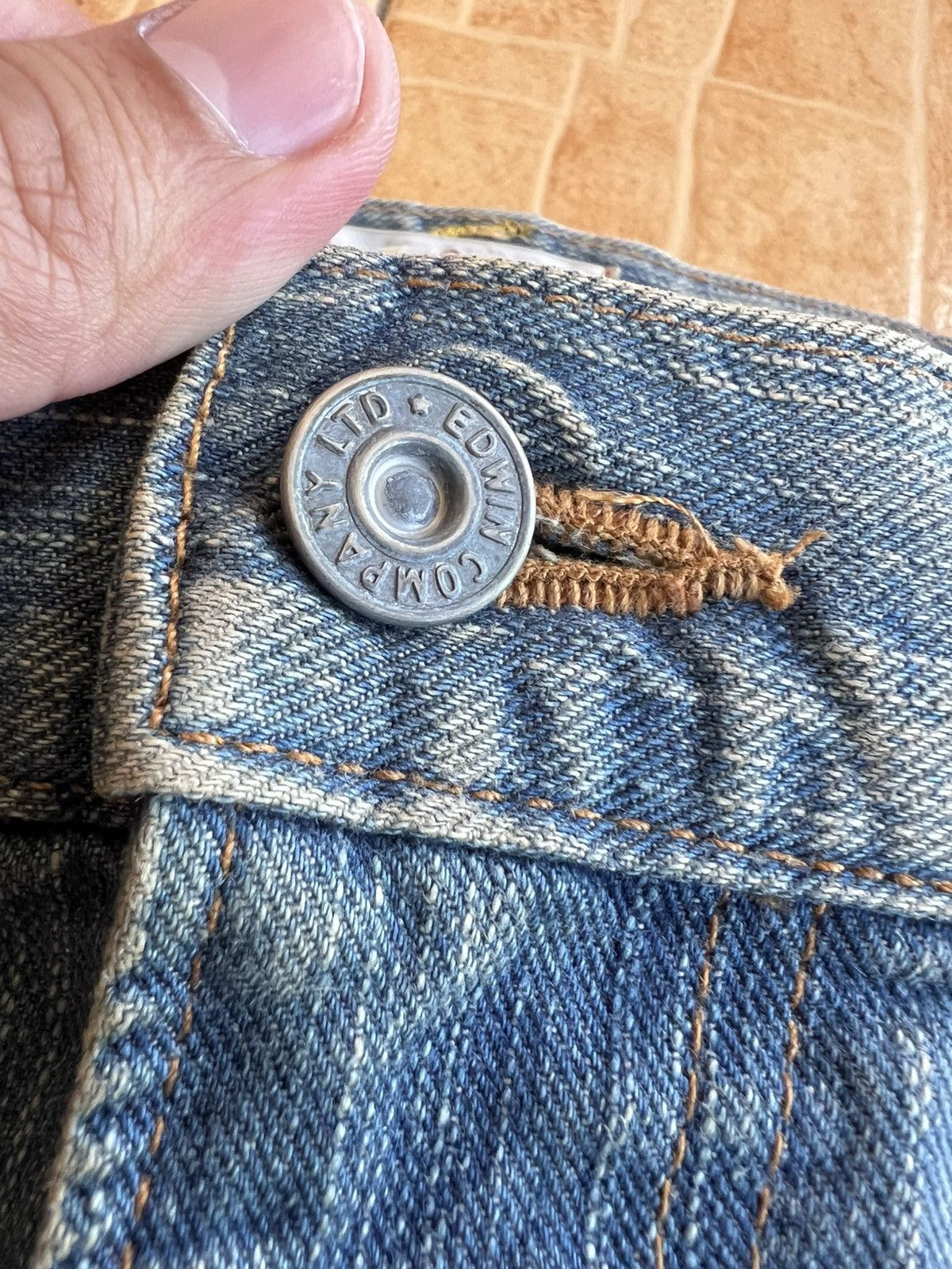 Edwin Vintage Edwin Distress Mud Wash Jean Size US 38 / EU 54 - 13 Thumbnail