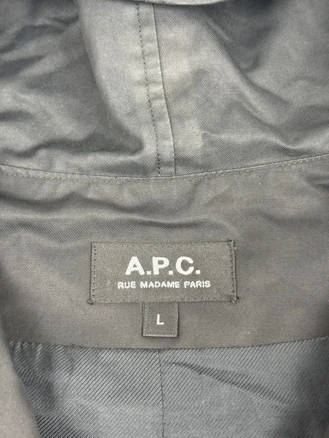 Vintage A.P.C. Minimalist Black Windbreaker Jacket Size US M / EU 48-50 / 2 - 8 Thumbnail