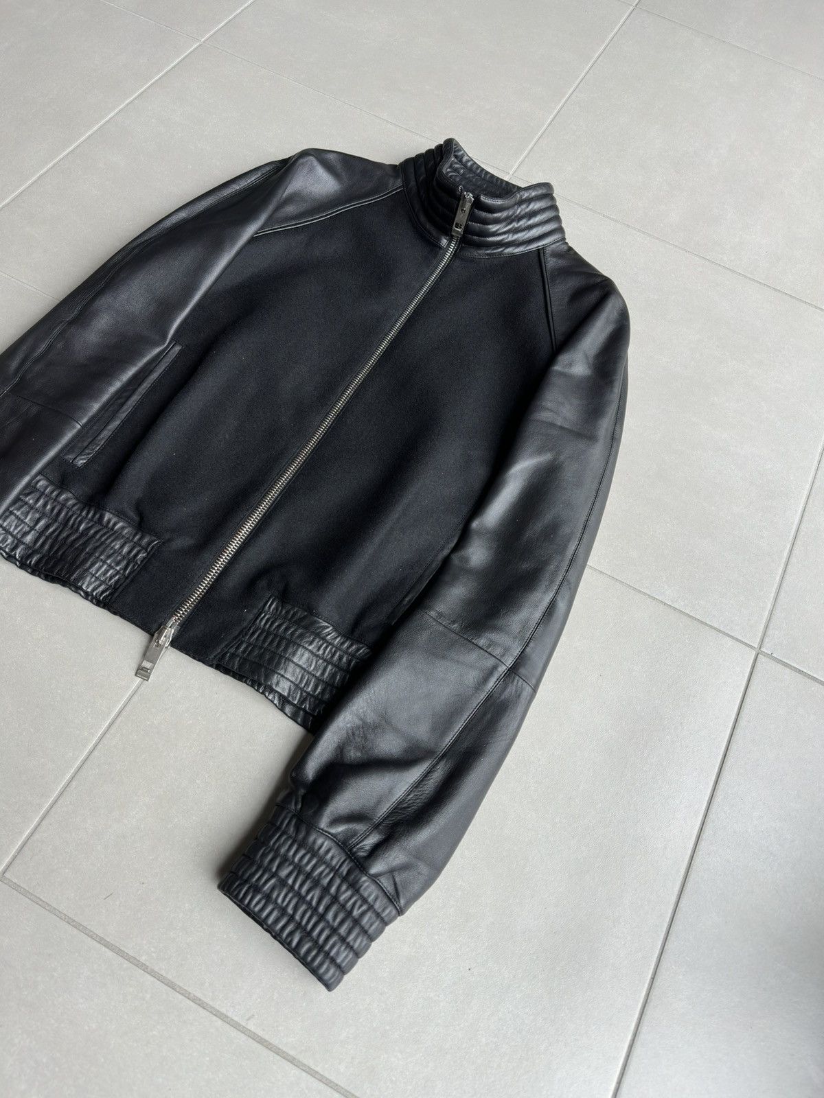 Dior × Hedi Slimane Dior Homme AW04 “VOTC” leather bomber jacket Size US M / EU 48-50 / 2 - 7 Thumbnail