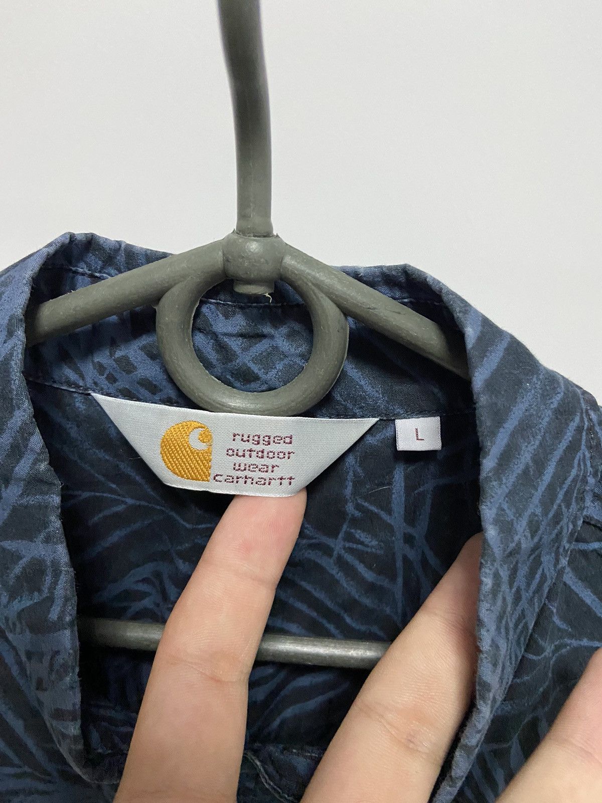 Carhartt × Vintage Carhartt Vintage Shirts Button Ups Overprint Small Logo Size US L / EU 52-54 / 3 - 4 Thumbnail
