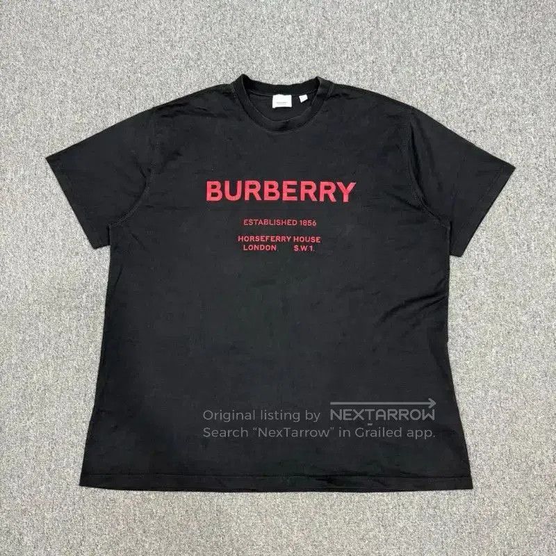 Burberry Burberry Black Cotton XXL T-Shirt. Size US XXL / EU 58 / 5 - 1 Thumbnail