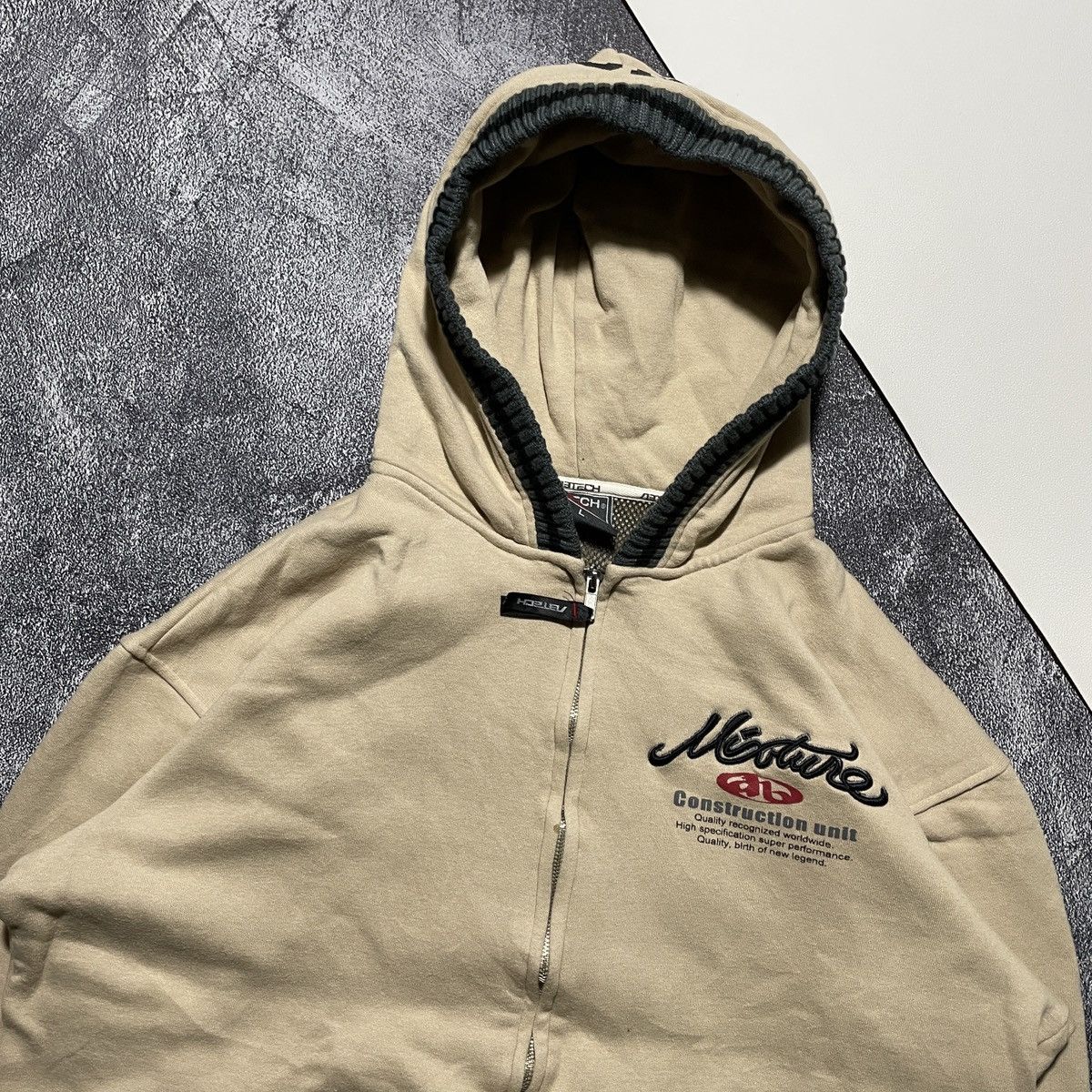 Japanese Brand AB Tech Zipper Hoodies Rubber Print Size US L / EU 52-54 / 3 - 3 Thumbnail