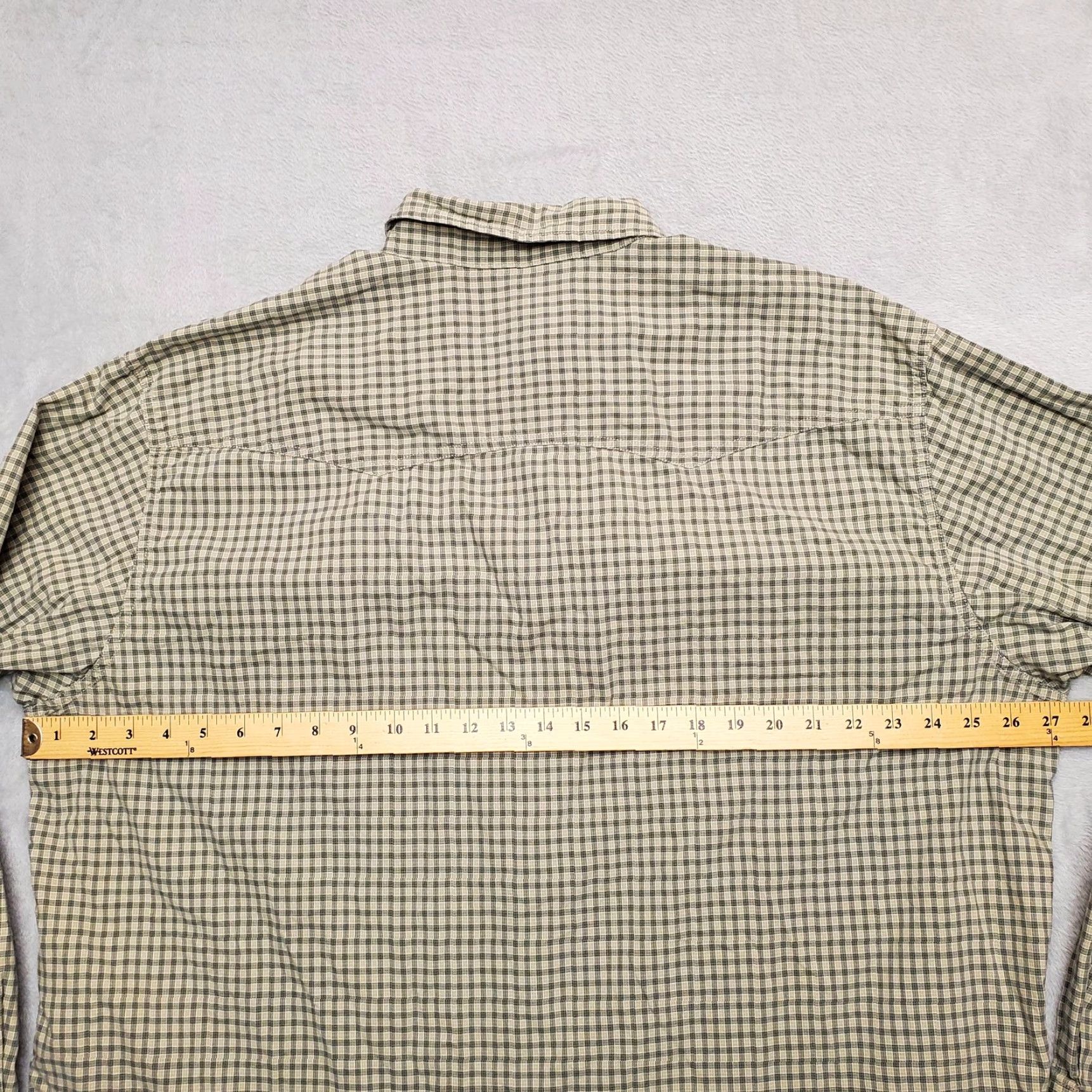 Eddie Bauer VINTAGE Eddie Bauer Shirt Mens 2XL Green Plaid Pearl Snap Long Sleeve Western Shirt Mens XXL Green Plaid Pearl Snap Long Sleeve Western Size US XXL / EU 58 / 5 - 7 Thumbnail