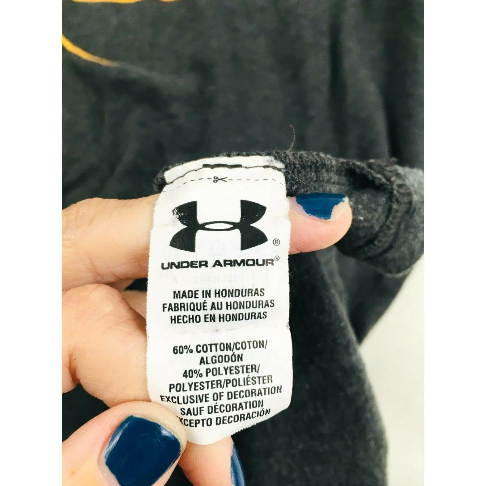 Under Armour Under Armour Shirt Men's XL Gray Basketball Crew Neck Heat Gear Logo Size US XL / EU 56 / 4 - 7 Thumbnail