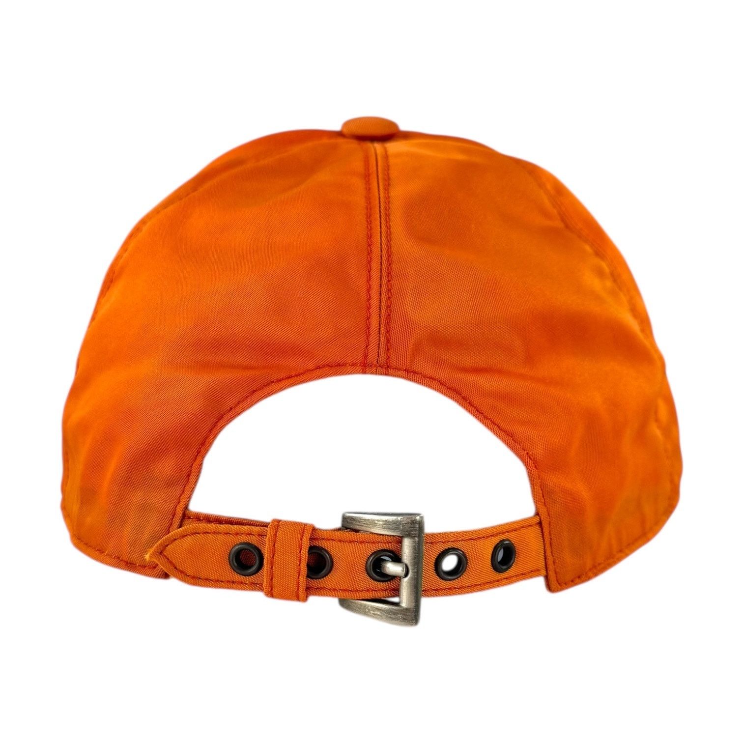 Prada Prada Orange Nylon Baseball Cap Size ONE SIZE - 6 Thumbnail