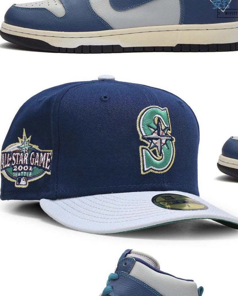 image of Mlb x Myfitteds Ichiro 2.0 1/2 in Navy, Men's