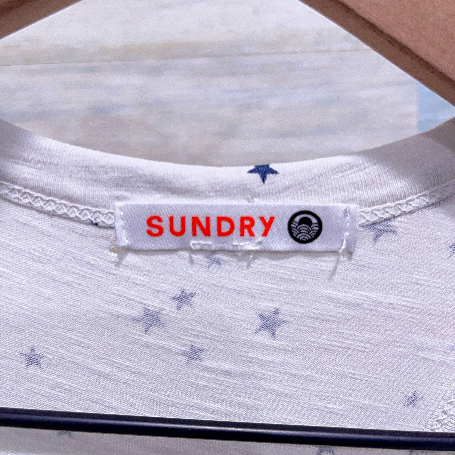 Other Sundry Ruched Blouson Tank Dress White Navy Blue Stars M 2 Size M / US 6-8 / IT 42-44 - 6 Thumbnail