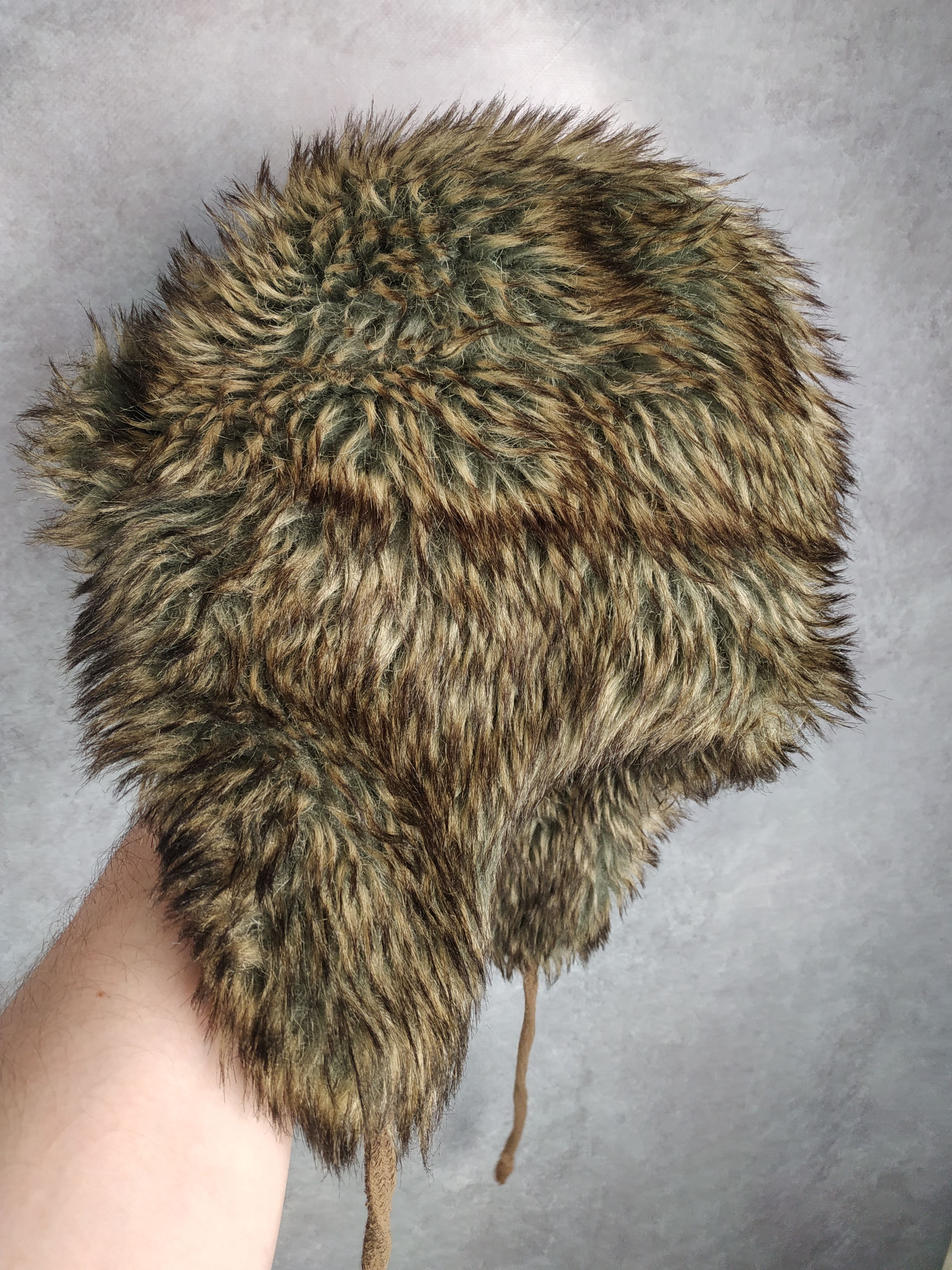 Japanese Brand Y2K Faux Fur Ushanka Vintage Fuzzy Warm Trapper Hat Size ONE SIZE - 8 Thumbnail