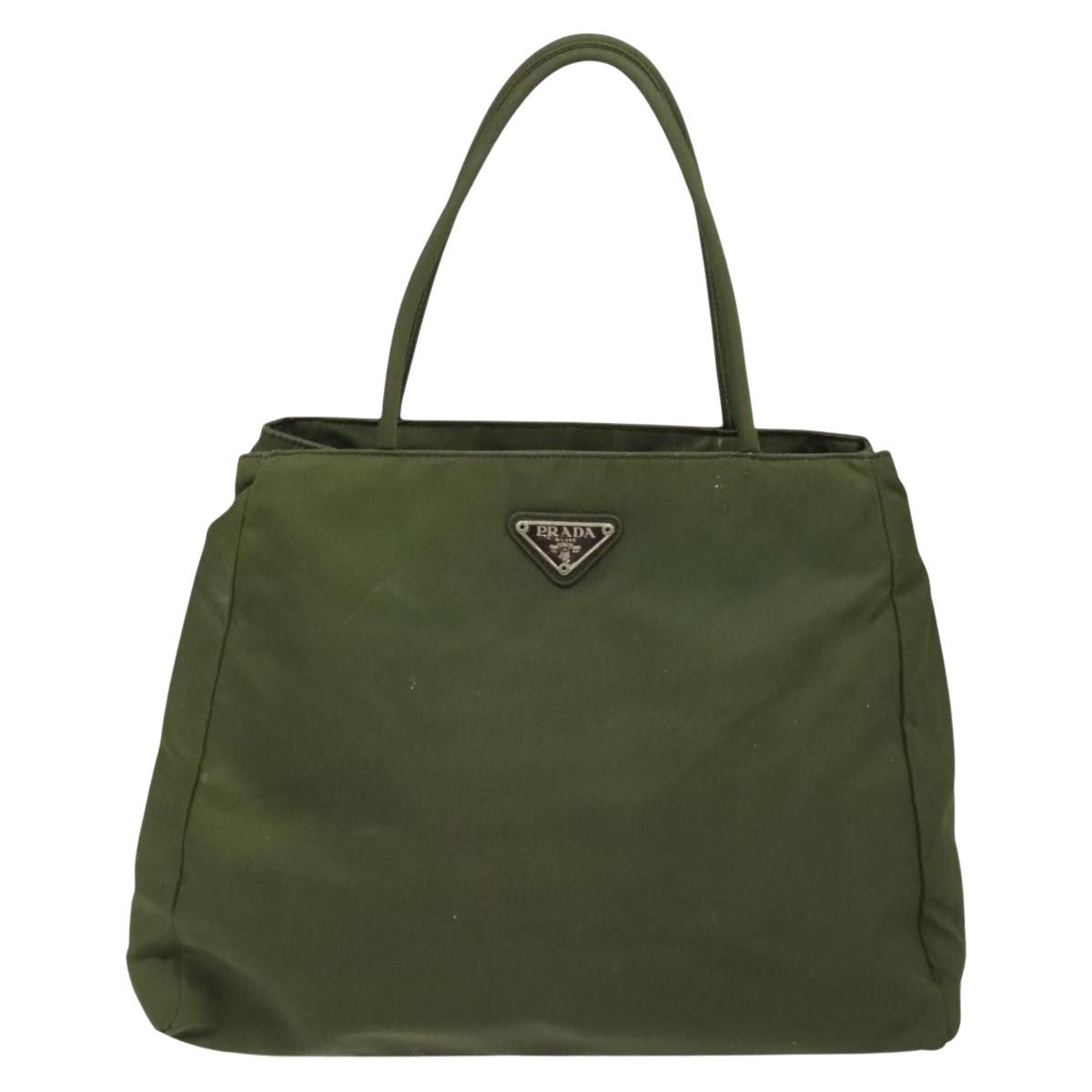 Prada Khaki Synthetic Tote Bag (Pre-Owned) Size ONE SIZE - 1 Thumbnail