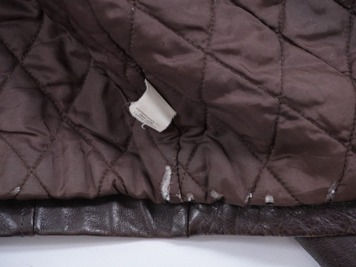 J.Crew J. Crew Vintage Dark Brown Leather Full Zip Mens Jacket Size US XL / EU 56 / 4 - 6 Thumbnail