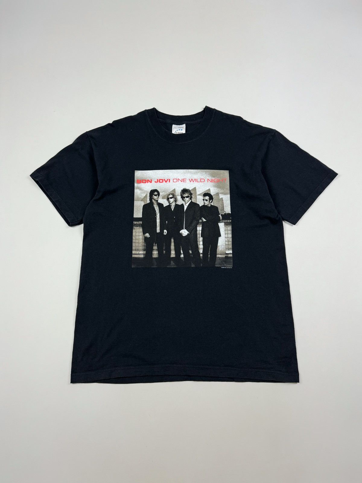 Band Tees × Bon Jovi 2001 Bon Jovi One Wild Night World Tour T-Shirt Size US L / EU 52-54 / 3 - 1 Thumbnail