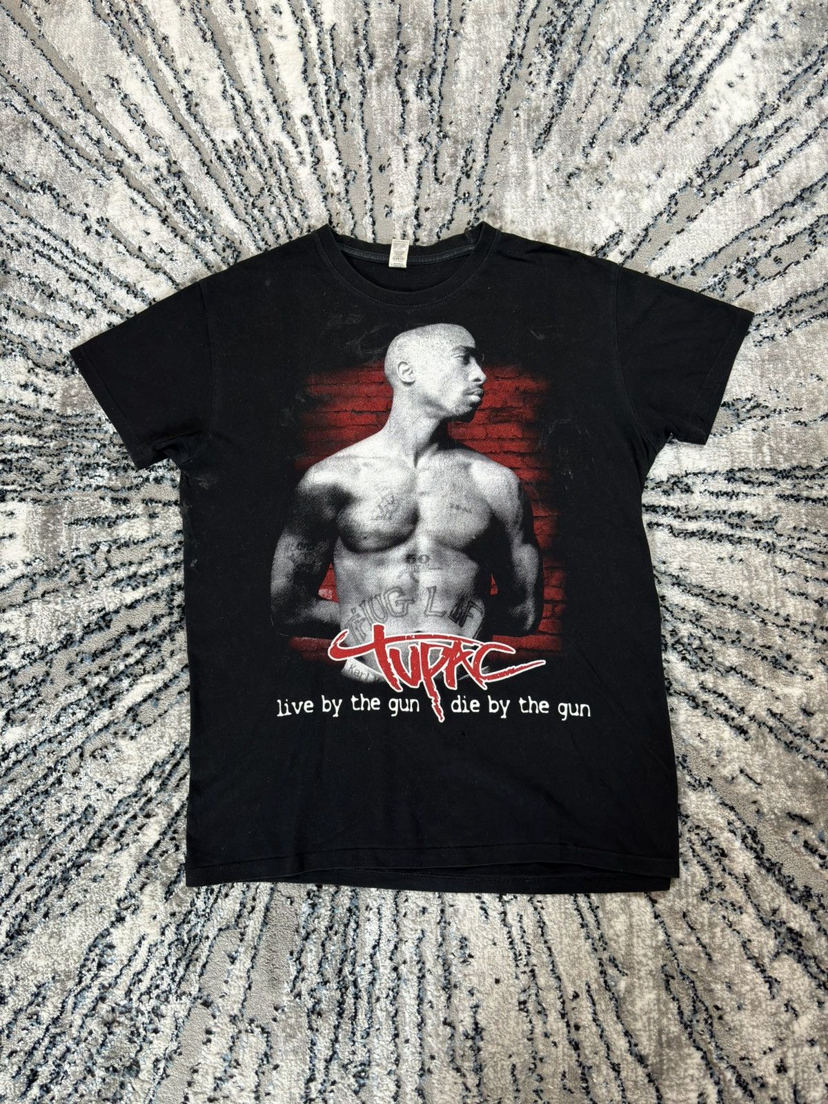 Vintage 2 pac rare vintage T-shirt 90s y2k distressed stained rare Size US L / EU 52-54 / 3 - 1 Thumbnail