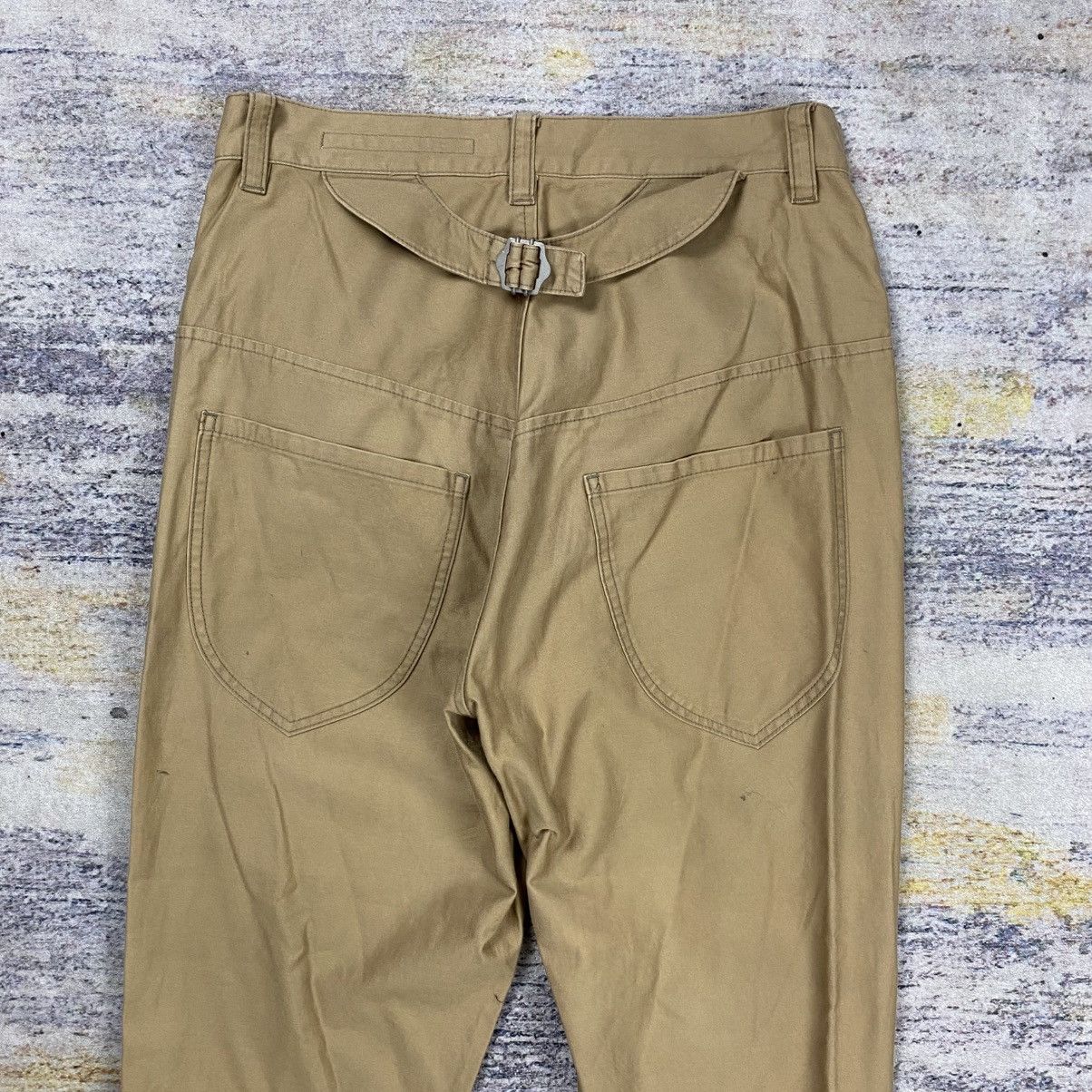 Japanese Brand Sunaokuwahara buckle back drop crotch pants Size US 28 / EU 44 - 4 Thumbnail