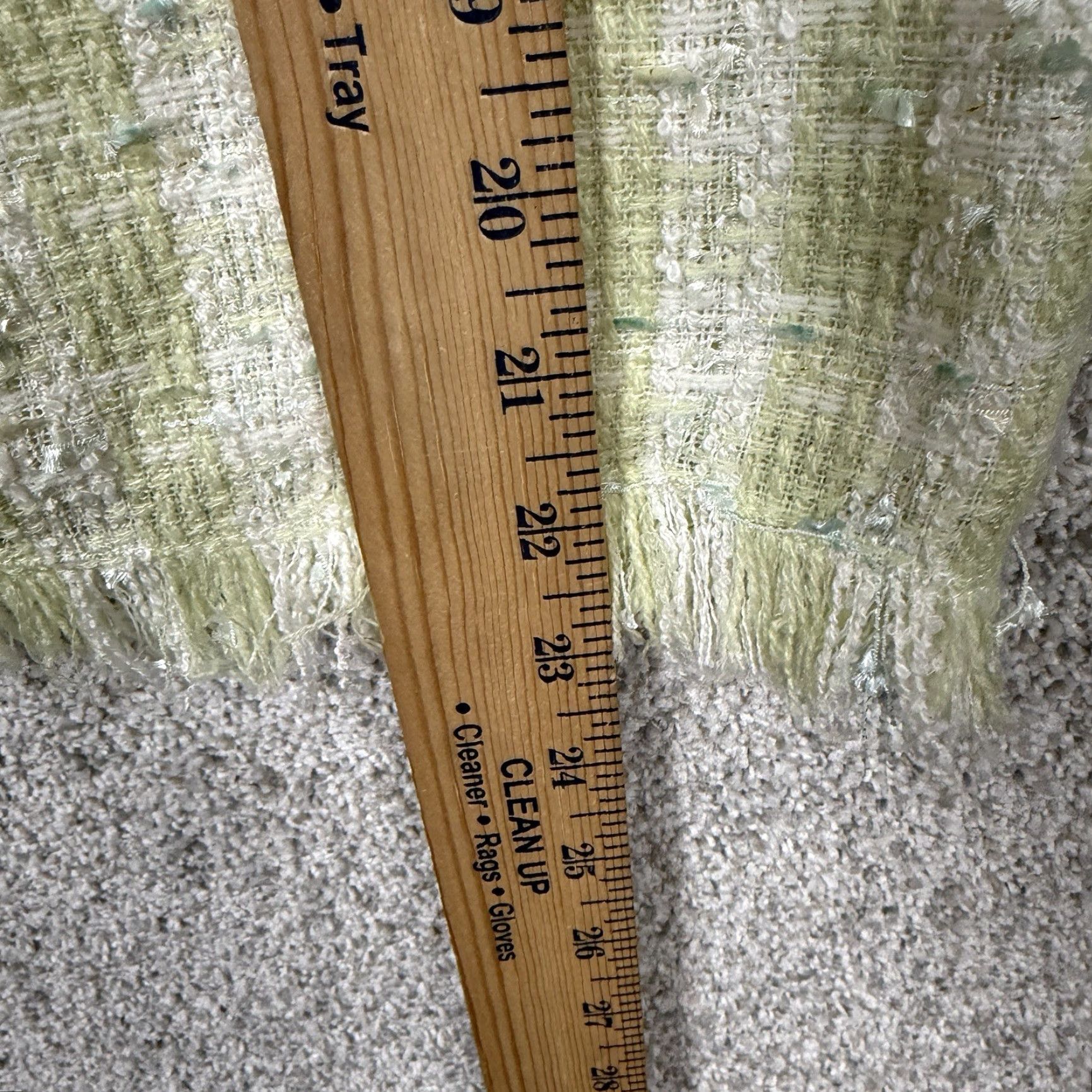 Vintage Chadwicks Skirt Sz 12 Plaid Boucle Tweed Frayed Hem Preppy Office Career Knee Length Pencil Womens Size 34" / US 12 / IT 48 - 5 Thumbnail