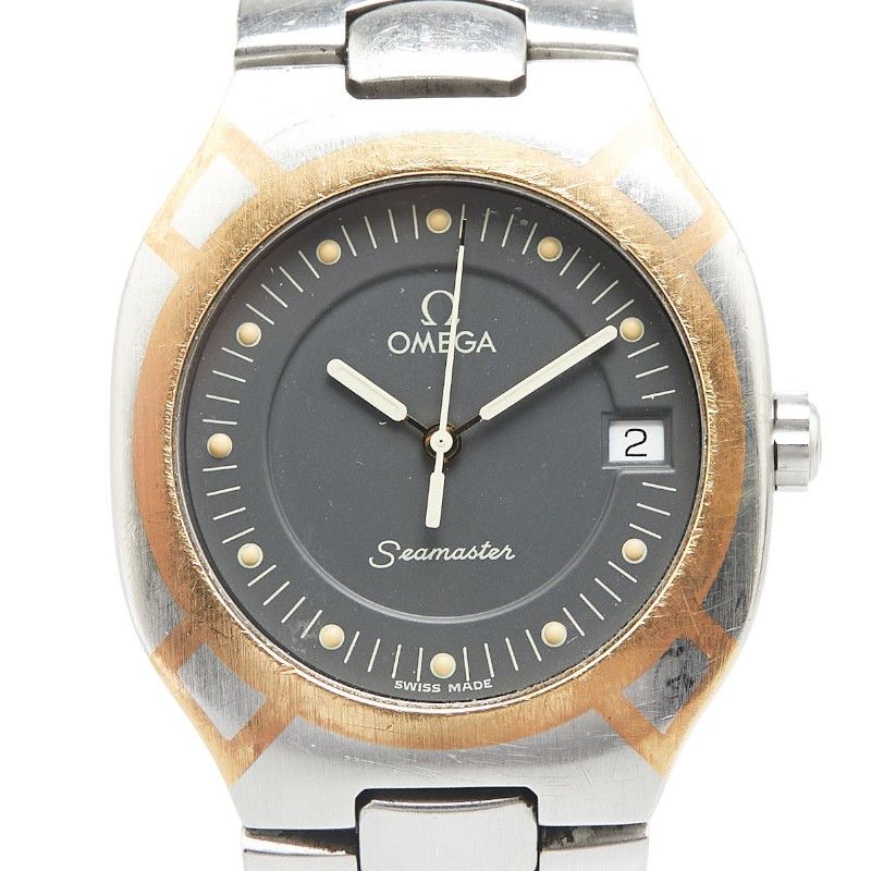 Omega OMEGA Seamaster Polaris Stainless Steel Yellow Gold Metal Quartz 2510.40 DUTY FREE for USA