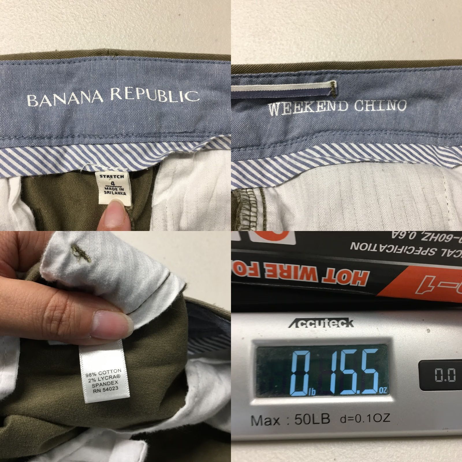 Banana Republic Banana Republic Stretch Wide-Leg Weekend Chino Pants Womens 4 Green Zip Regular Length Inseam 31.5in Classic Comfort Pockets Satin? (not allowed) Size 27" / US 4 / IT 40 - 9 Thumbnail