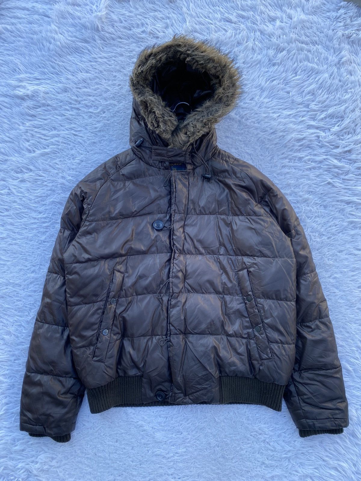 Woolrich Woolen Mills WoolRich Brown Puffer with a faux fur-trimmed Hood Jacket Size US L / EU 52-54 / 3 - 1 Thumbnail