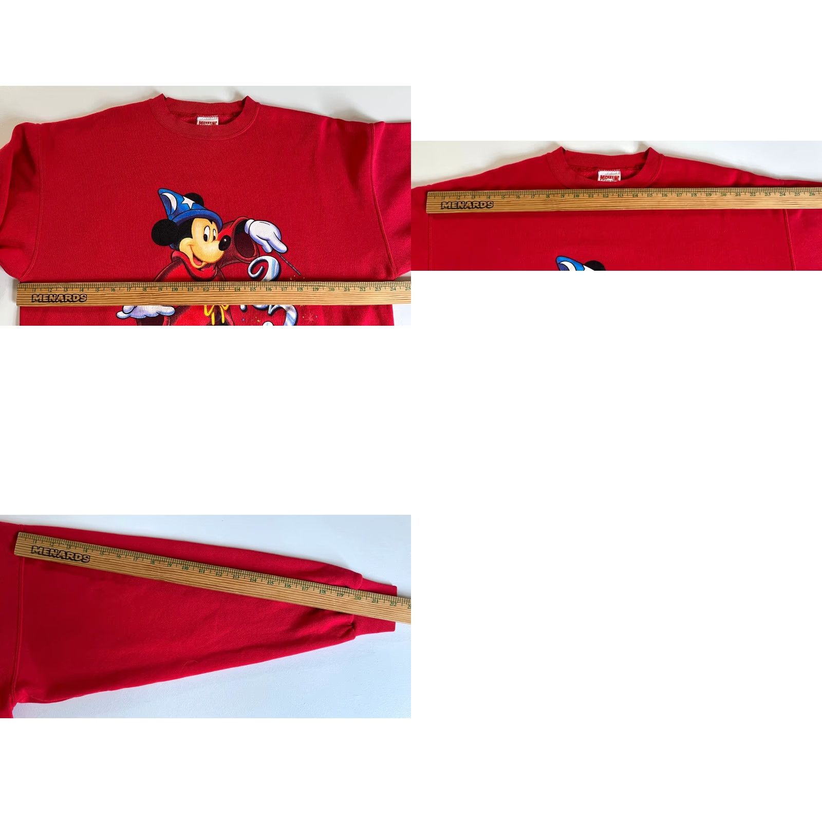 Disney VINTAGE Mickey, Inc Sweatshirt Mickey Mouse 25 Crewneck USA Disney Red L Mens Size US L / EU 52-54 / 3 - 8 Thumbnail