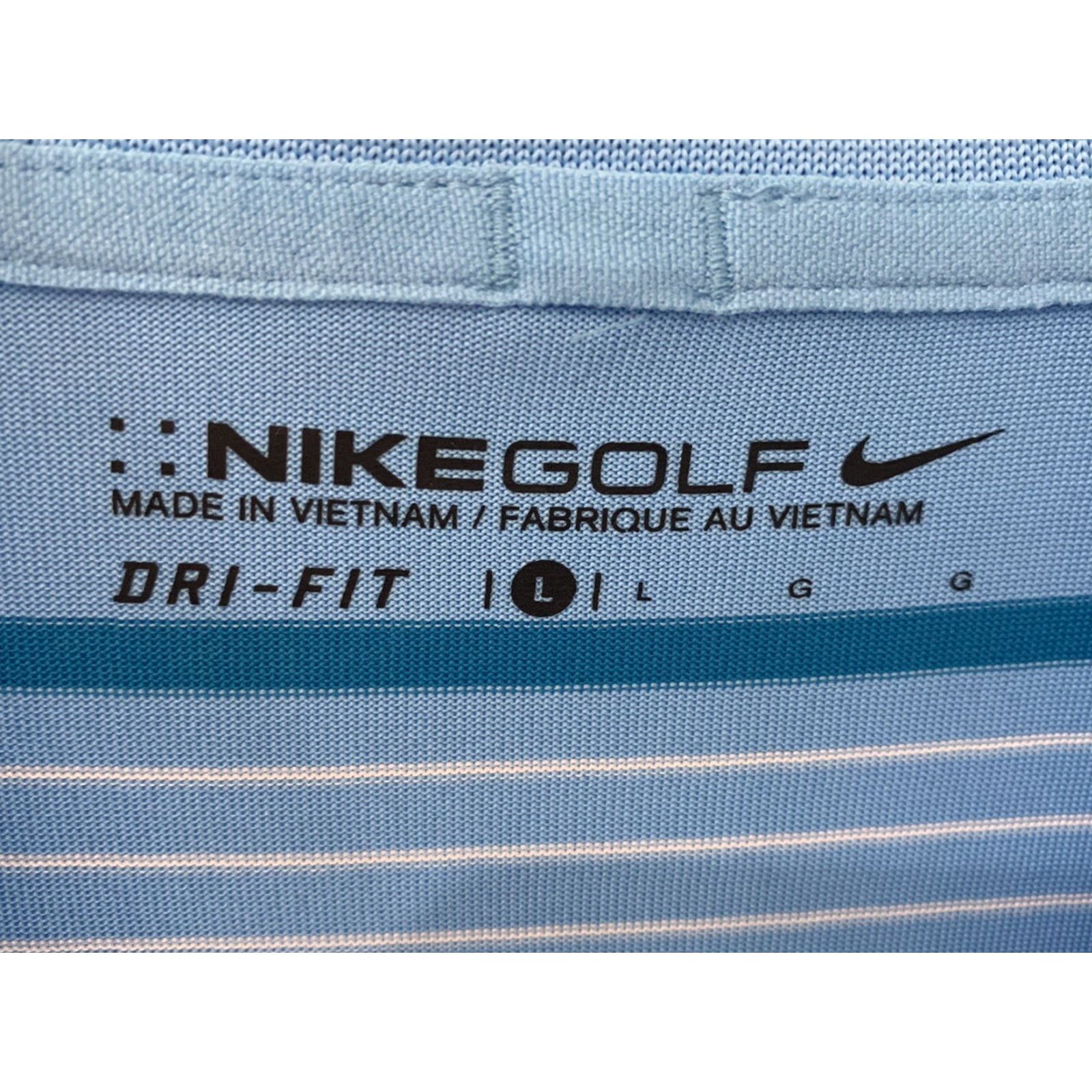 Nike Nike Golf Dri-Fit Blue Short Sleeve Shirt Mens Size Large MINT Size US L / EU 52-54 / 3 - 3 Thumbnail
