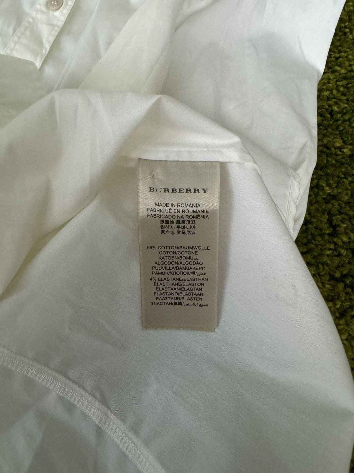 Burberry × Designer Burberry white blouse buttons up shirt Size XS / US 0-2 / IT 36-38 - 5 Thumbnail