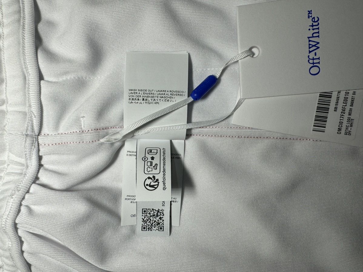 Off-White Off-White Gothic Logo Mesh Jersey and Shorts Set Size XL Size US XL / EU 56 / 4 - 10 Thumbnail